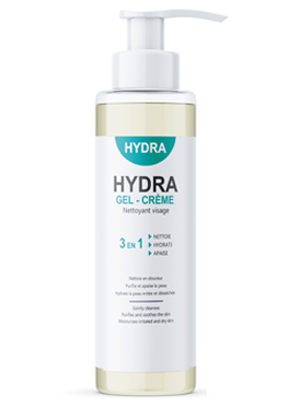 HYDRA GEL – CRÈME Nettoyant visage